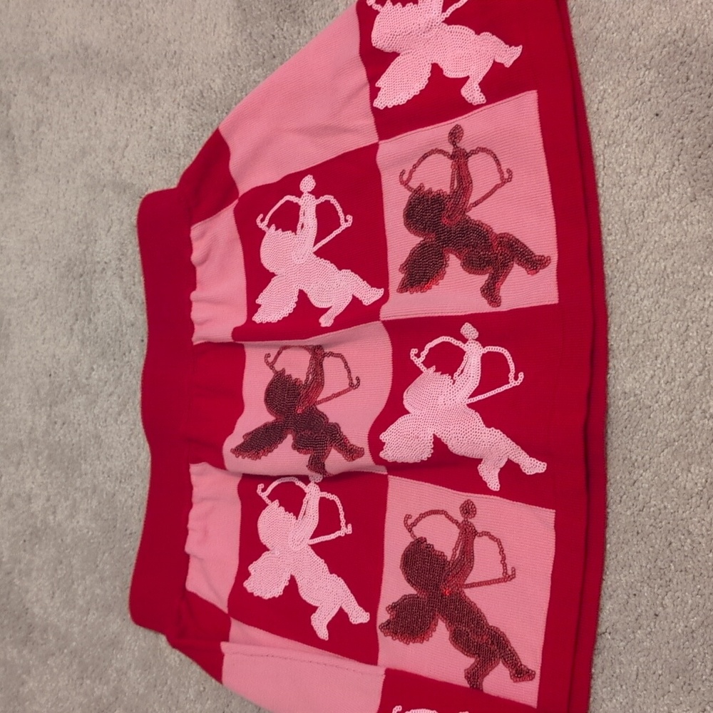 Queen Of Sparkles Cupid Skirt Valentine's Day - Picture 2 of 3